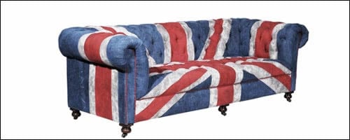 Union Jack Chesterfield bank