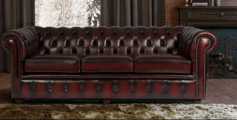 handmade leather chesterfield sofa