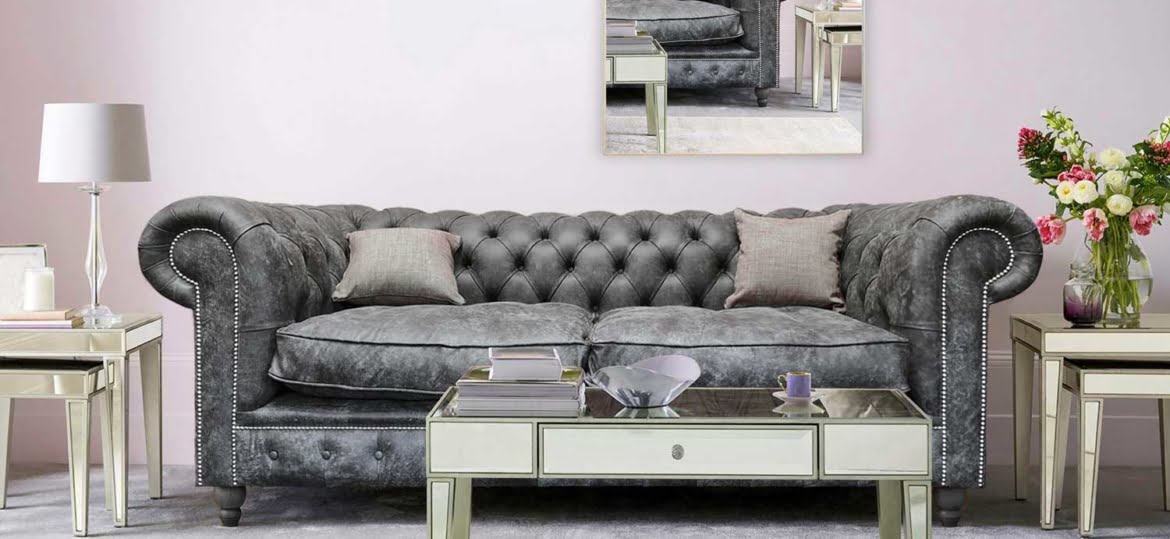 dorchester modern leather chesterfield sofa