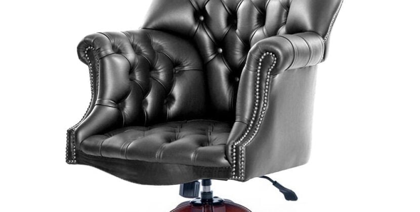 directors leather chesterfield office chair