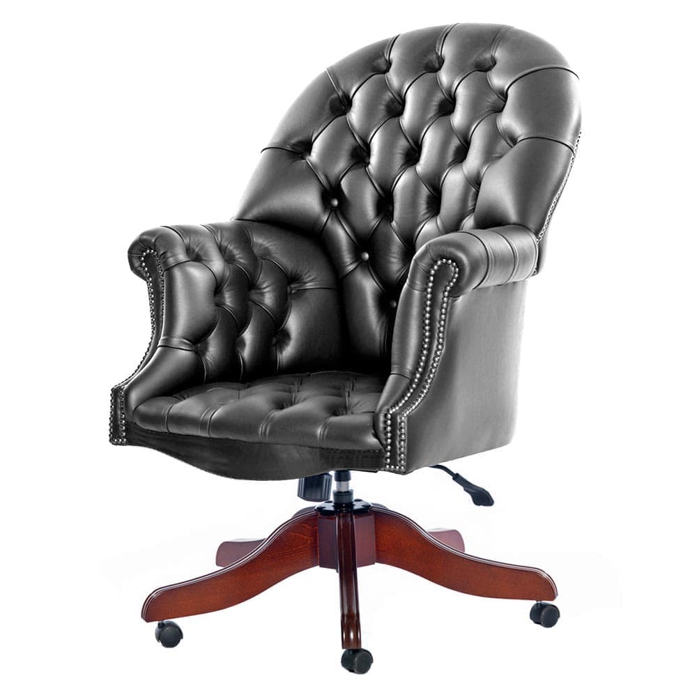 directors leather chesterfield office chair