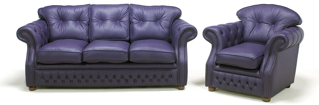 collezione di divani chesterfield dell'epoca