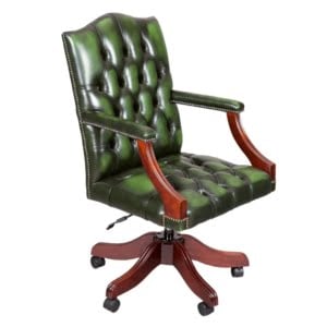 gainsborough leather chesterfield office chair