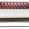 gladstone brown leather chesterfield sofa bed 01