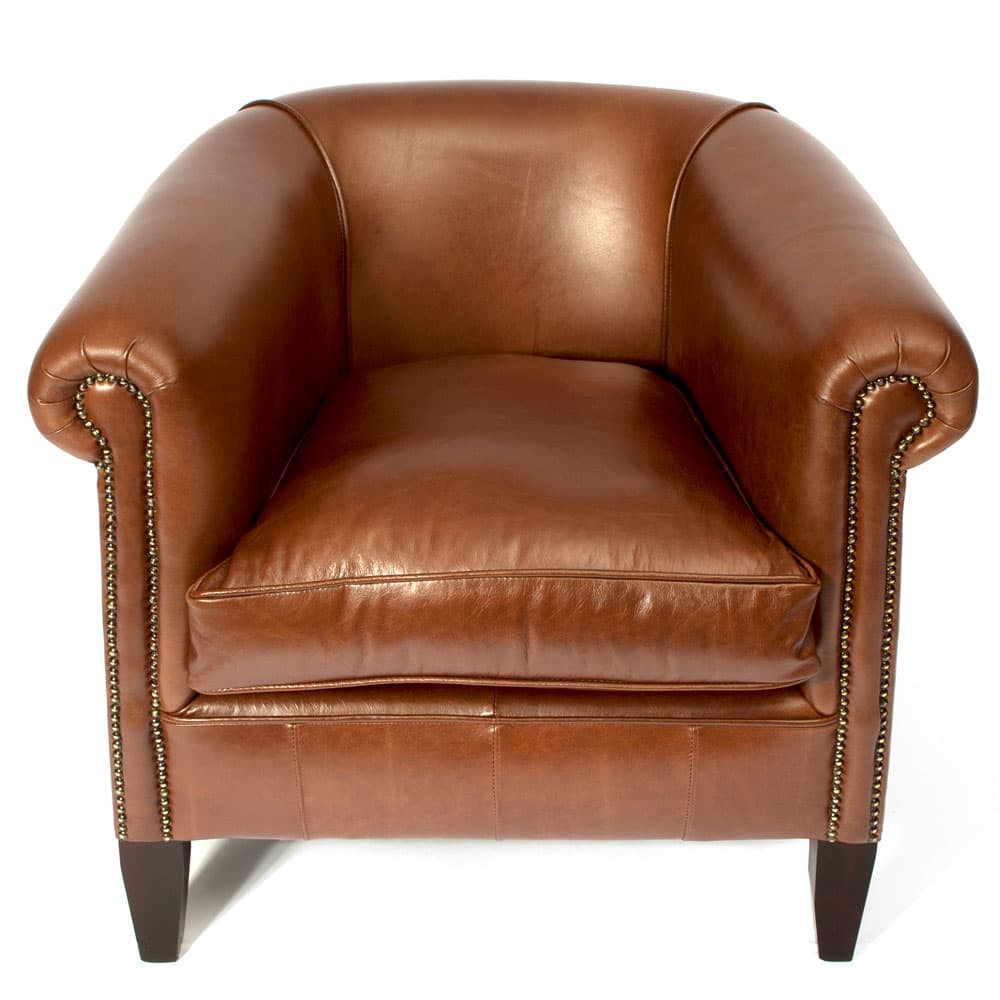 chaise de baignoire chesterfield en cuir lancaster