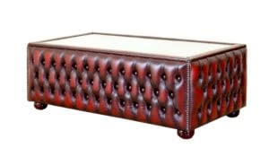 leather chesterfield coffee table