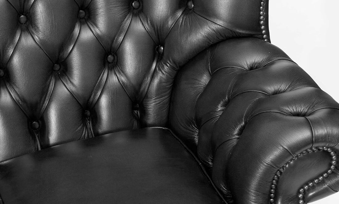 The Monks High Back Chesterfield Sofa, Leather High Back Sofas