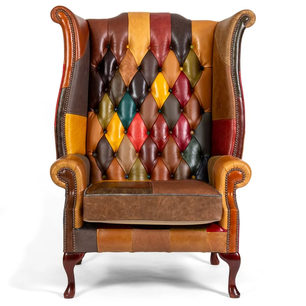 harlequin XXL highback chesterfield chair 02 | Harlequin Patchwork Chesterfield Chair harlequin XXL highback chesterfield chair
