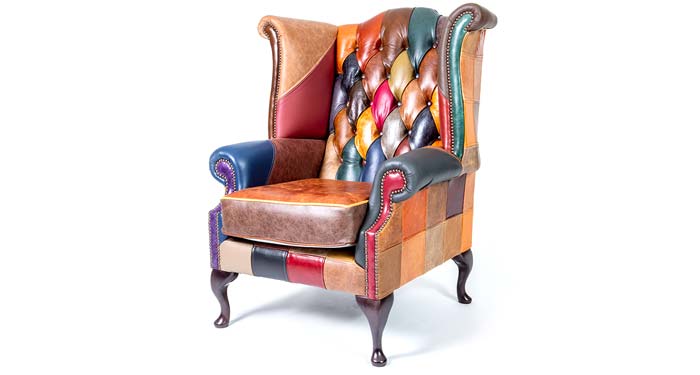 Chaises Chesterfield Patchwork