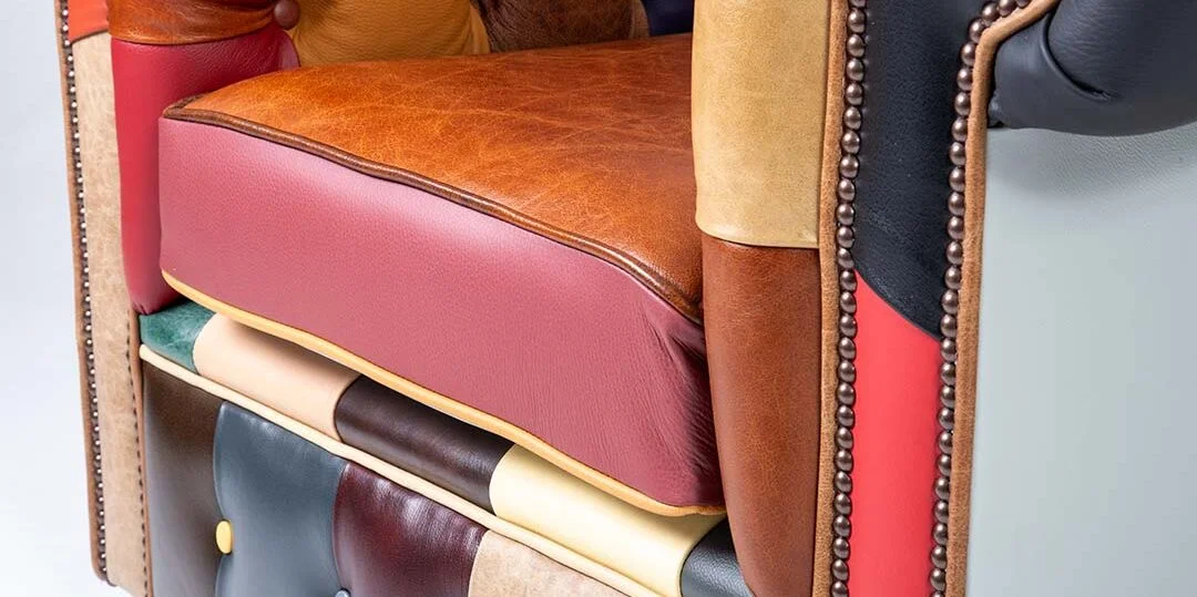 harlekin patchwork chesterfield sofa