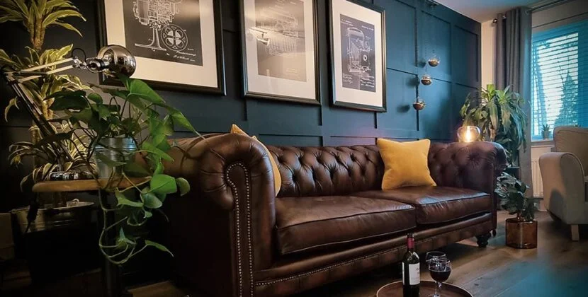 Chesterfield Sofa in stylish setting