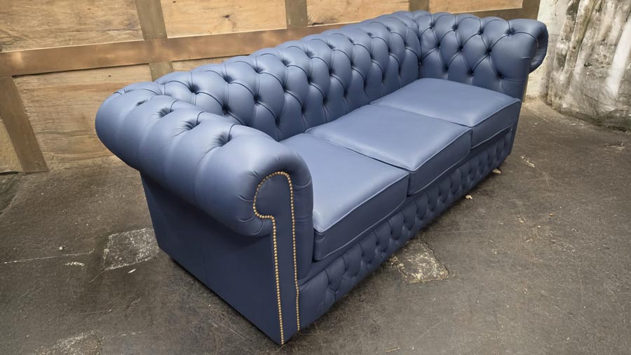 blue chesterfield sofa sale