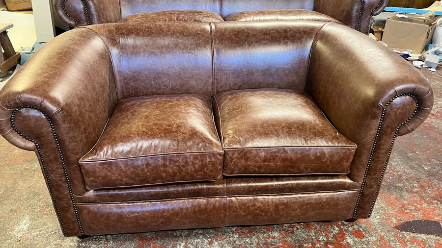 brown chesterfield sofa sale